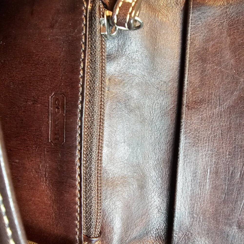 Coach Vintage Leather Key Chain Wallet Brown - Picture 7 of 8